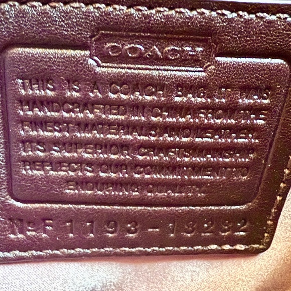 Vintage Coach Kristin Ostrich Embossed Bag and Matching Wallet - Picture 7 of 11